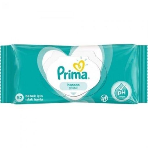 Prima Pampers Islak Havlu Sensitive 52Lı . ürün görseli