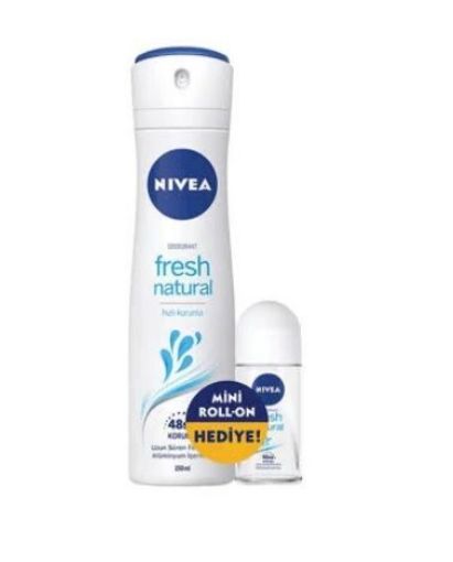 Nivea Fresh Natural Kadın Deodorant 150 ml + Roll-On 25 ml. ürün görseli