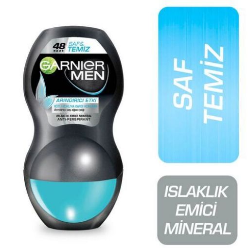 Garnier Men Saf ve Temiz Roll-On Deodorant 50 ml. ürün görseli