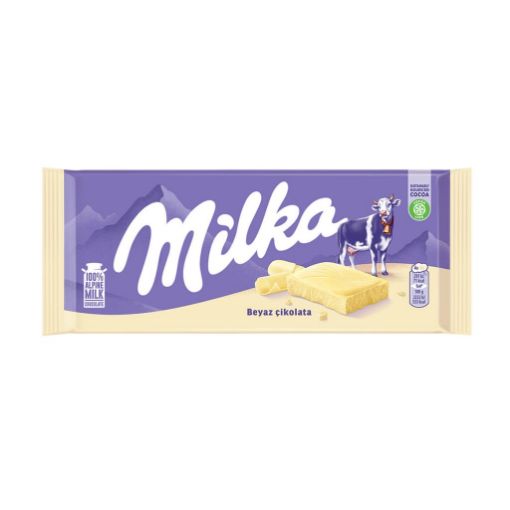 Milka Beyaz Çikolata 80 Gr. ürün görseli