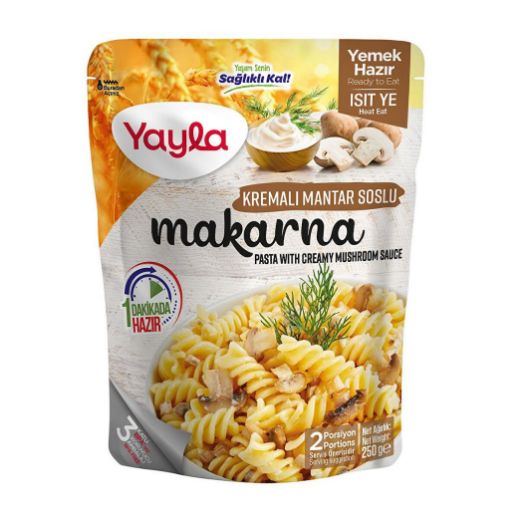 Yayla Hazır Yemek Makarna 250 Gr. Kremalı Mantar Sos. ürün görseli