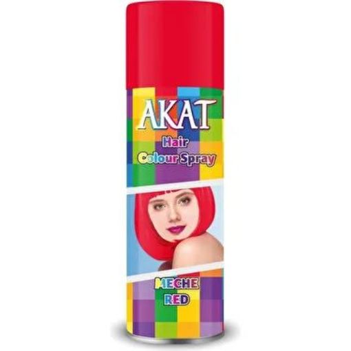 Akat Renkli Saç Spreyi  Meche Red 180 Ml. ürün görseli