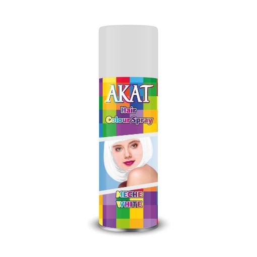 Akat Renkli Saç Spreyi  Meche Whıte 180 Ml. ürün görseli