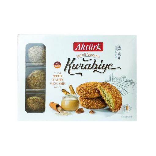 Akturk Kurabiye 400 Gr.Tahınlı Susamlı. ürün görseli