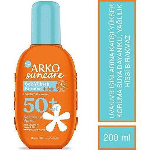 ARKO SUN 200 ML KORUYUCU SPREY SPF 50 +. ürün görseli