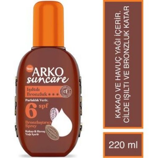 ARKO SUN 220 ML BRONZLASTIRICI SPREY SPF 6. ürün görseli