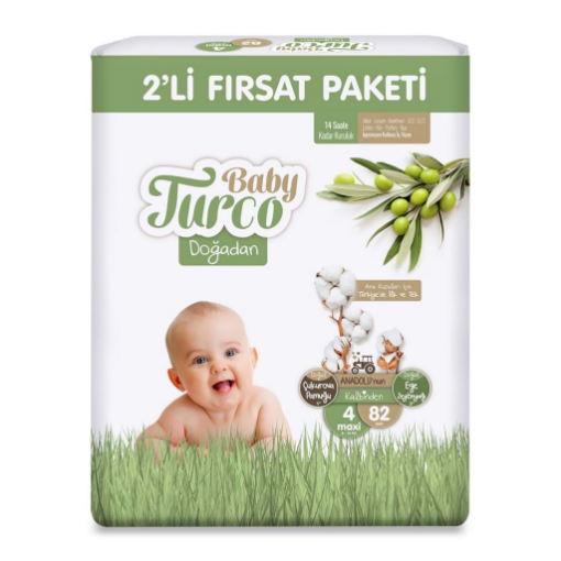 Baby Turco 2 Lı Fırsat Paket Cırtlı 4 Max 82  Lı*3. ürün görseli