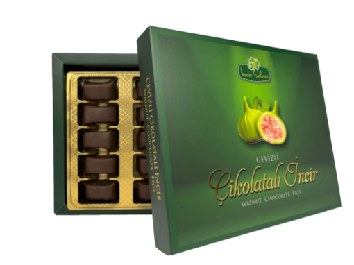 Kibarzade Çikolatalı Cevızlı Cık İncir 320 Gr. ürün görseli