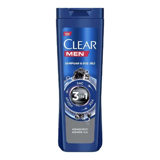 Clear Şampuan  Men 350 Ml Deep Clean 3 In 1 Arındırıcı. ürün görseli