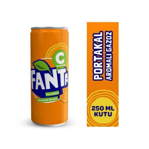 Fanta Kutu 250 Ml Portakal  . ürün görseli