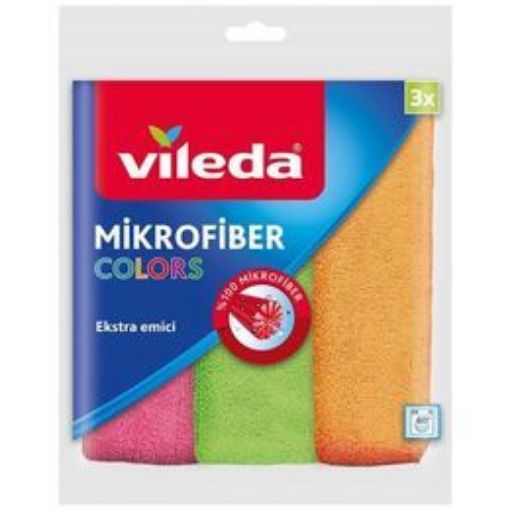 Vıleda Temizlik  Bezi 3 Lu Mıkrofıber Colors. ürün görseli