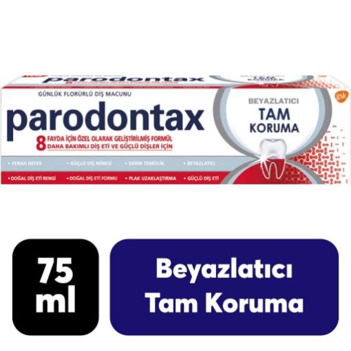 Paradontax Tam Koruma Beyazlatıcı Diş Macunu 75 ml. ürün görseli