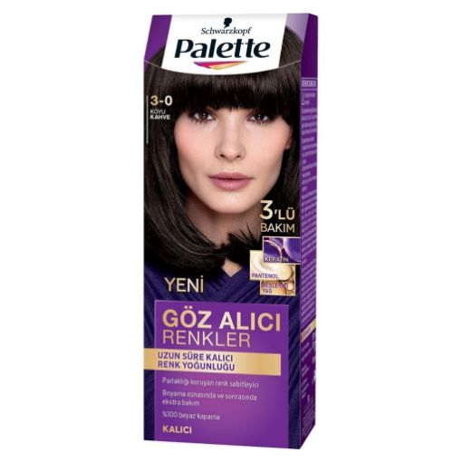 Palette Göz Alıcı Renkler 3.0 Koyu Kahve Kutu Saç Boyası. ürün görseli