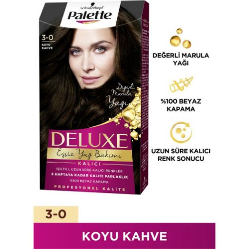 Palette Deluxe Saç Boyası 3.0 Koyu Kahve. ürün görseli