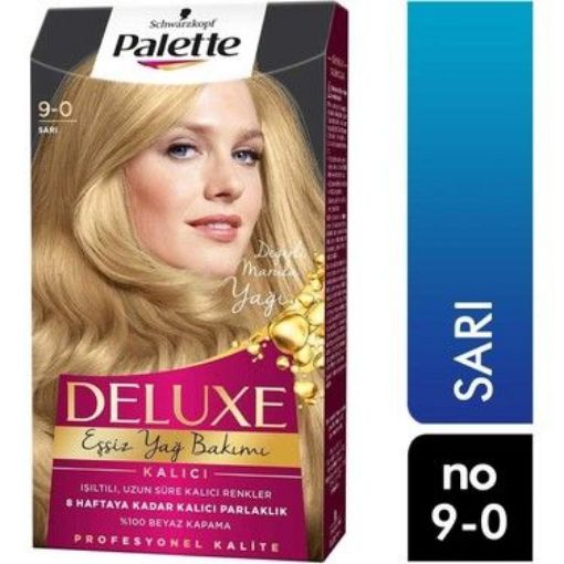 Palette Deluxe 9.0 Sarı Kutu Saç Boyası. ürün görseli