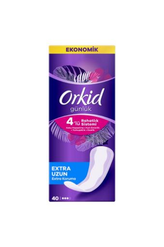 Orkid Extra Koruma Extra Uzun Günlük Ped 40 Adet. ürün görseli