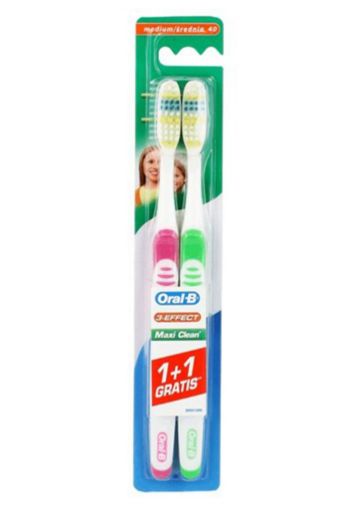 Oral-B Maxi Clean Medium Diş Fırçası 1+1. ürün görseli