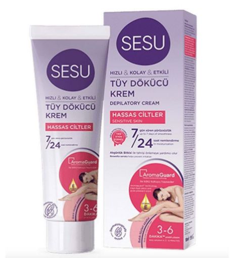 Sesu Tüy Dökücü Krem Hassas 100 ml. ürün görseli