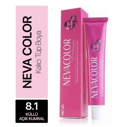 Neva Color 8.1 Açık Küllü Kumral Tüp Saç Boyası 50 ml. ürün görseli