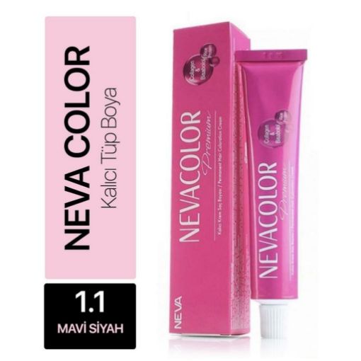 Neva Color 1.1 Mavi Siyah Tüp Saç Boyası 50 ml. ürün görseli