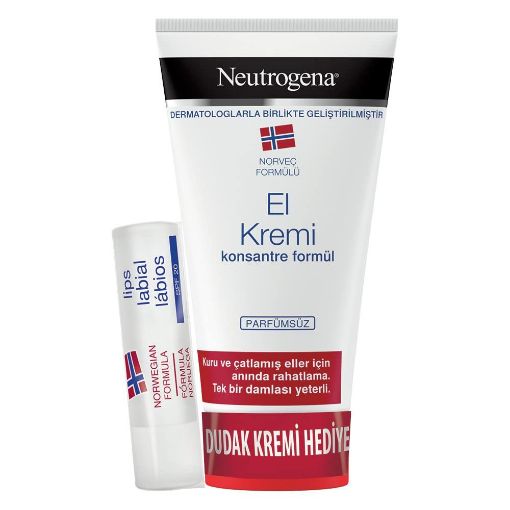 Neutrogena 75 Ml El Kremi Parfumsuz + Lıp Stıck. ürün görseli