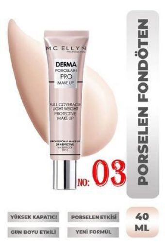 Mc Ellyn Derma Porcelain Pro Fondöten No:03. ürün görseli