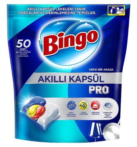 Bingo Akıllı Kapsul Pro 50'li Bulaşık Makinesi Deterjanı. ürün görseli