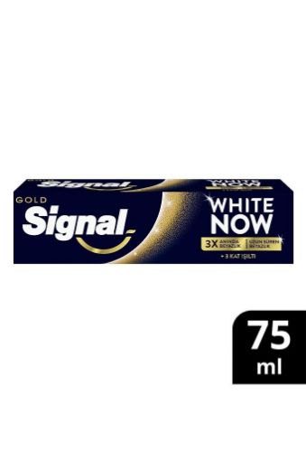 Signal White Now Diş Macunu Gold Anında 3 Kat Beyazlık 75 ml. ürün görseli