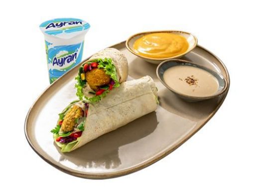 Humus Dolgulu Falafel Dürüm + 170 ml Ayran 100 g
. ürün görseli