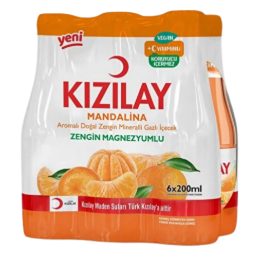 Kızılay Maden Suyu Aromalı Mandalina 200 ML 6'Lı. ürün görseli