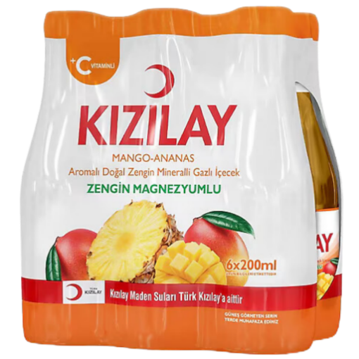 Kızılay Maden Suyu Aromalı Mango Ananas 200 ML 6'Lı. ürün görseli