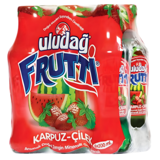 Uludağ Frutti Karpuz Çilek 200 ML 6'Lı. ürün görseli