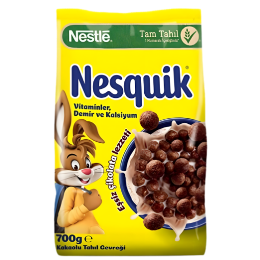 Nestlé Nesquik Tam Tahıl Kakaolu Mısır Gevreği 700 Gr. ürün görseli