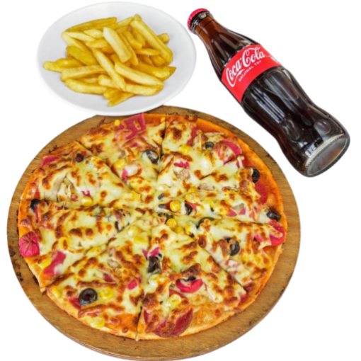 Pizza Menü (Orta Boy Pizza, Cips, Cola). ürün görseli