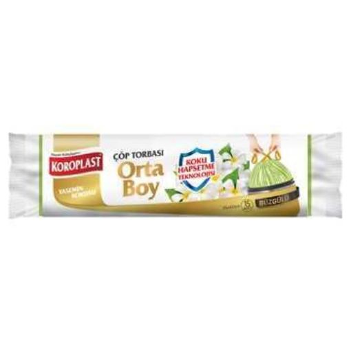 Koroplast Çöp Torbası Büzgülü Yasemin Kokulu Orta Boy. ürün görseli