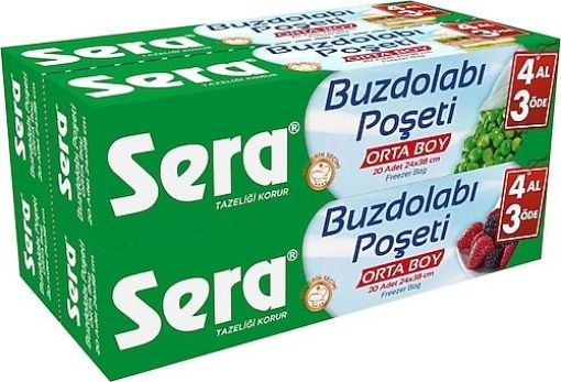 Sera Buzdolabı Poşeti 4 Al 3 Öde Orta. ürün görseli