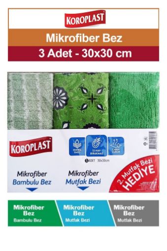 Koroplast Mikrofiber Mutfak Bezi 3'lü. ürün görseli