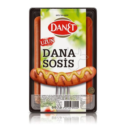 Danet Uzun Dana Sosis 225 Gr. ürün görseli