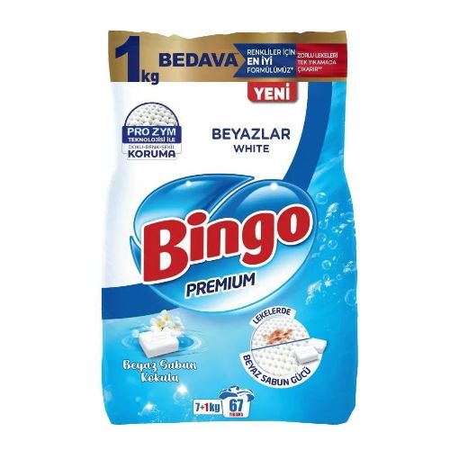 Bingo Matik Toz Deterjan Premium Beyaz 7+1 kg  . ürün görseli
