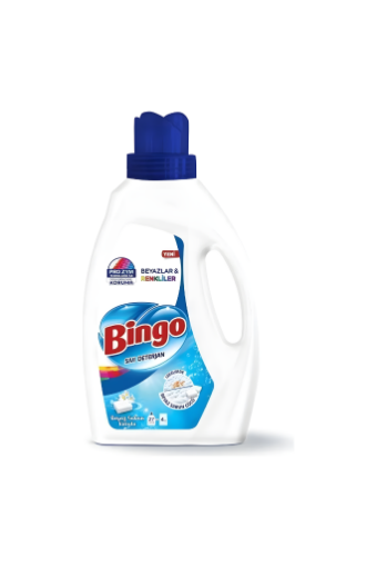 Bingo Sıvı Deterjan Beyaz ve Renkli 1755 ml (27 Yıkama)  . ürün görseli