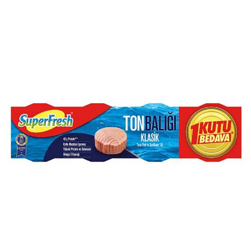 SuperFresh Ton Balığı Klasik 4 x 75 g  . ürün görseli