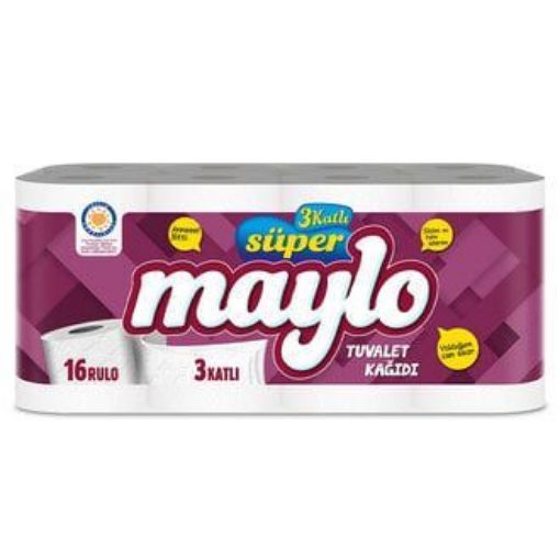 Maylo 3 Katlı Tuvalet Kağıdı 16'lı. ürün görseli