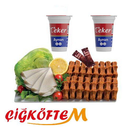 Garnitürlü Çiğköfte (500 Gr) + 2 Adet Küçük Ayran. ürün görseli