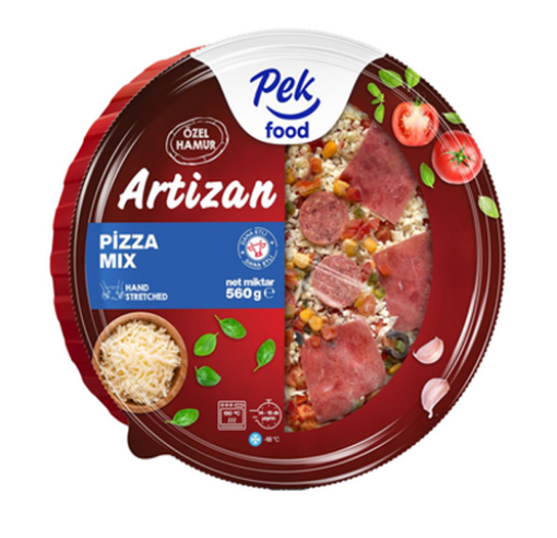 Pek Food Artizan Karışık Pizza 560 Gr. ürün görseli