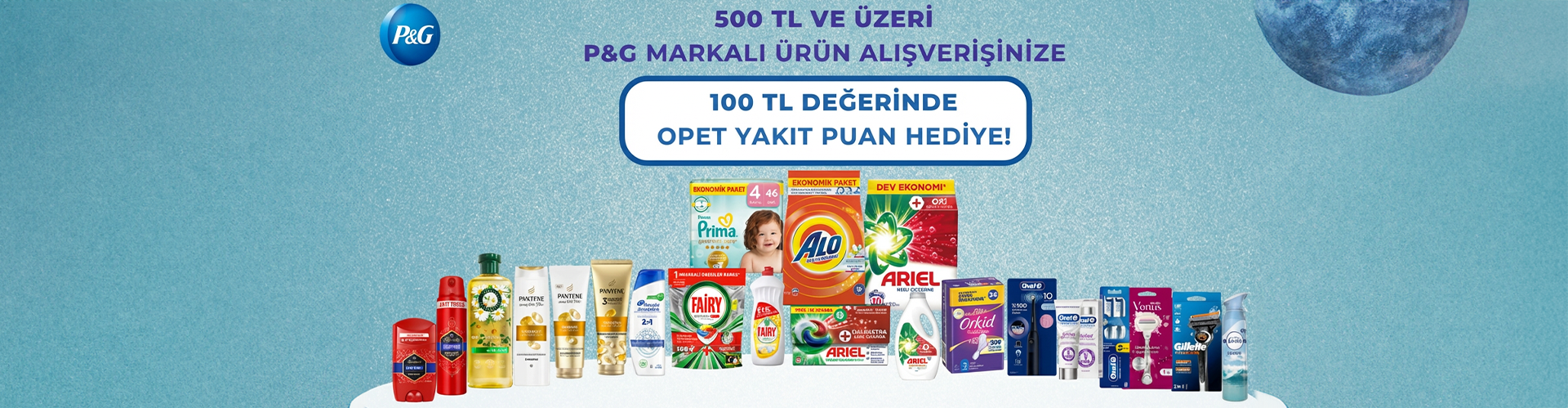  Qumpara • P&G Alışverişine 100 TL Opet Yakıt Puan