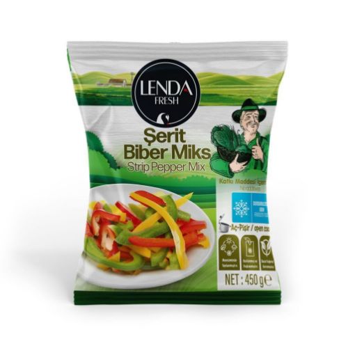 Lenda Fresh Şerit Biber Mix 450 Gr. ürün görseli
