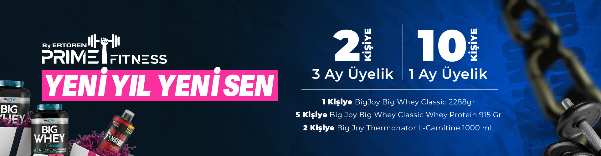 Yeni Yıla Hediyelerle Gir! * Prime Fitness by Ertören