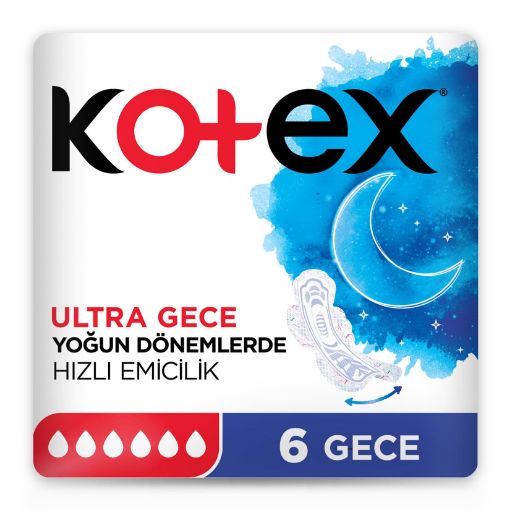Kotex Ultra Sıngle Gece 6 Lı. ürün görseli