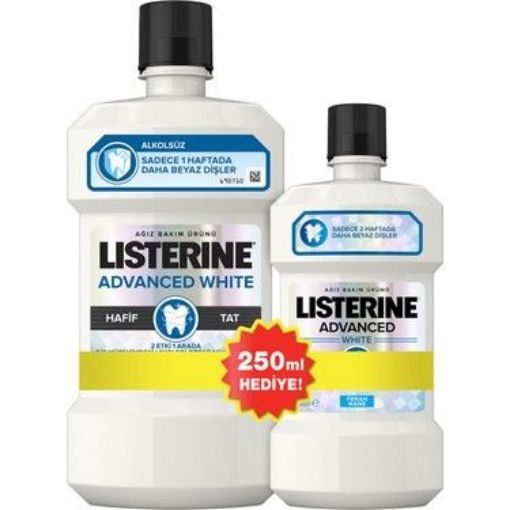 Listerine 500 + 250 Ml Ağız Bakım Suyu Advanced White. ürün görseli