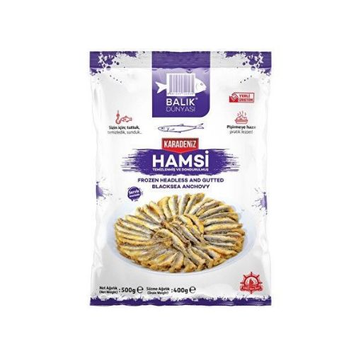 Balık Dünyası Dondurulmuş Karadeniz Hamsi 500 Gr. ürün görseli